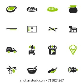 Restaurant vector icons for user interface design
