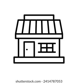 Diseño de iconos de la línea del vector del restaurante
