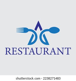 restaurant vector logo design illustration.eps