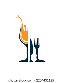 Restaurant vector logo design symbol