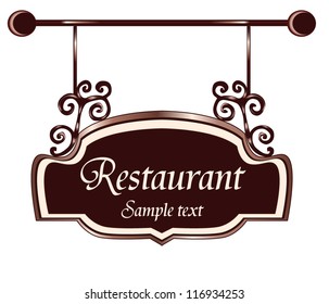 restaurant vector sign