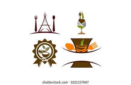 Restaurant Vector Template Set