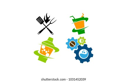 Restaurant Vector Template Set