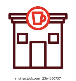 Restaurant Vector Thick Line Two Color Icons For Personal And Commercial Use.
