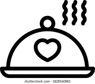 restaurant vector thin line icon 