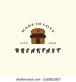 restaurant with vintage style logo icon template design. breakfast, eatery ,cafe, vector illustration
