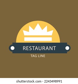 LOGO Y RETRO DE VINTAJE DE RESTAURANTE