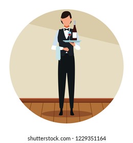 Restaurant waiter avatar
