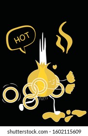Restaurant wall sticker design, with black background, Best wall art design sticker vector illustration file high resolution for printing quality 