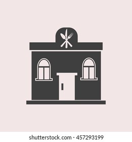 Restaurant web icon. Isolated illustration