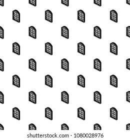 Restaurant window frame pattern vector seamless repeating for any web design