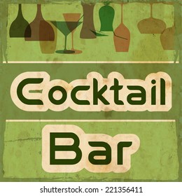 Restaurant or wine bar menu design.