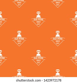Restaurant wine pattern vector orange for any web design best