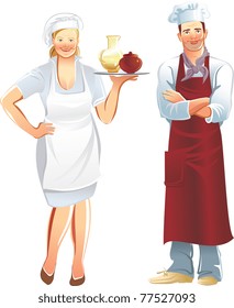 restaurant worker, cook, waitress