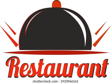 restaurants attribute red and blac vector,