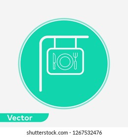 Restaurants sign vector icon sign symbol