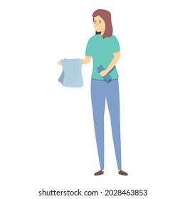 Resting athlete icon cartoon vector. Woman gym. Sport workout