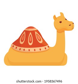 Resting camel icon. Cartoon of Resting camel vector icon for web design isolated on white background