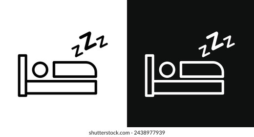 Resting Child Icon Series. Baby Sleep Symbol. Infant Nap Time Representation