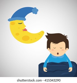 Resting design. sleep icon. bedtime concept, vector illustration