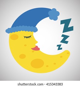 Resting design. sleep icon. bedtime concept, vector illustration