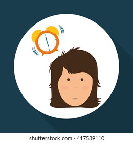 Resting design. sleep icon. bedtime concept, vector illustration