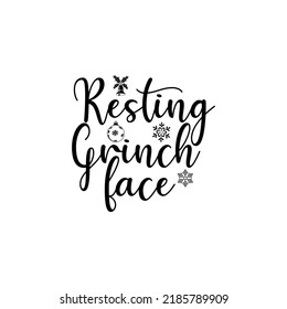 Resting Grinch Face T-shirt Design