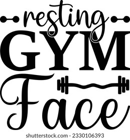 Resting Gym Face T Shirt File