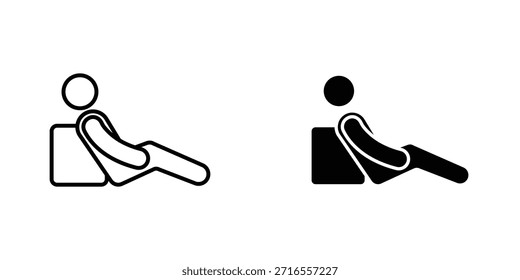 Resting icon design collection. Vector sign and symbol for UI designs