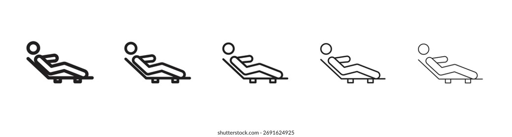 Ícone de descanso. estilo de contorno moderno ícones de vetor série