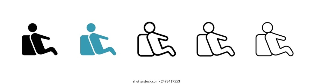 Resting icon pack. line style EPS 10