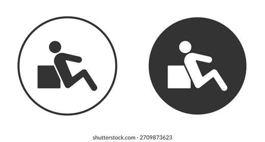 Paquete de signos de icono en reposo. Símbolos de Vector para Diseños gráficos