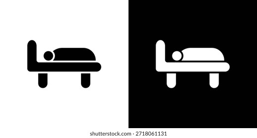 Resting icon. Simple high quality pictogram. Modern solid style
