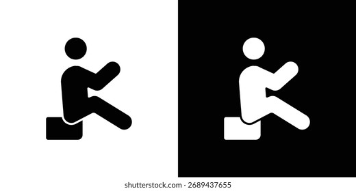 Ícone de descanso ilustração simples em design plano