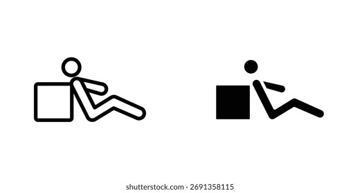 Ícone pendente Ilustração vetorial simples para design gráfico e web.