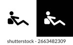 Resting icon symbol sign, vector, eps 10
