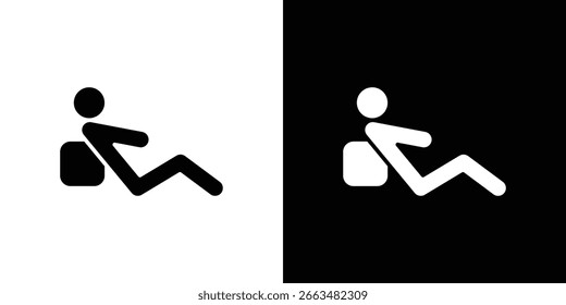 Resting icon symbol sign, vector, eps 10