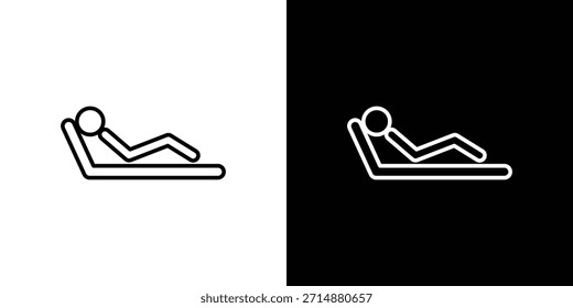 Resting icon in trendy stroke liner style. Set of Website icon vector.