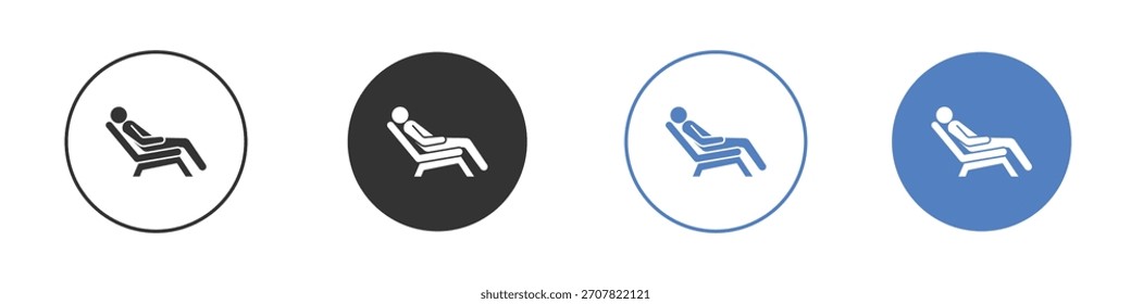 Resting icon vector art illustration. for mobile concept and web designs