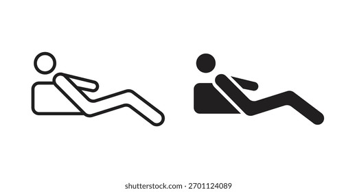 Colección de Vector de icono en reposo. ilustraciones de Vector de símbolos de stock