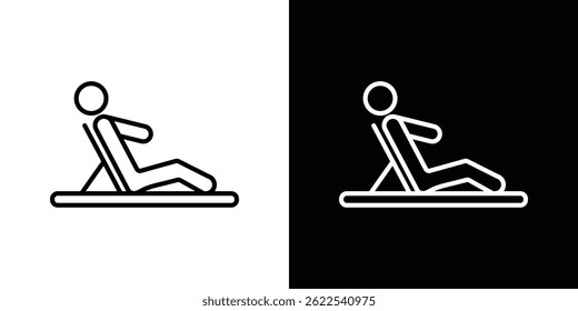 Resting icon vector illustration EPS