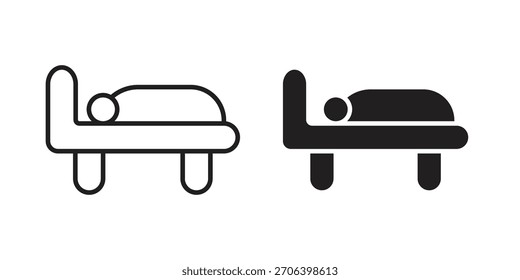 Resting icon vector illustration. Flat design. Graphic design vector symbols.