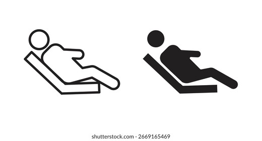Icono de descanso. Ilustración vectorial. Ilustración vectorial aislada. Ilustración EPS.