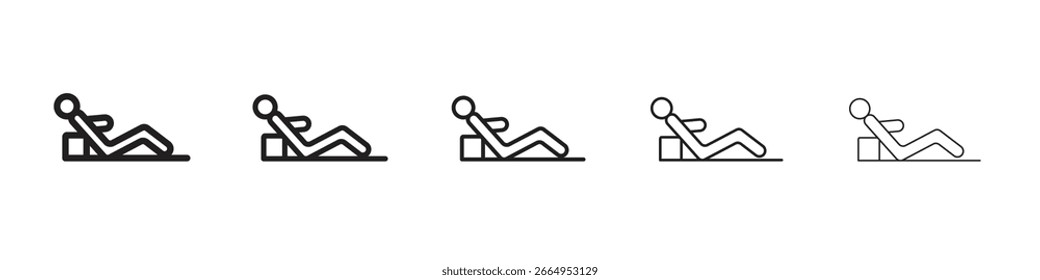 Resting icons. simple and modern vector icon designs