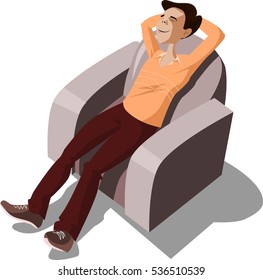 Resting man