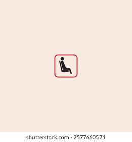 Resting man icon flat vector design.