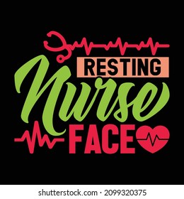 Resting Nurse Face, Nursing Student, Nursing School, Nurse Heroes, Retro Shirt Design