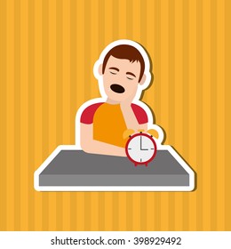 Resting and sleep design , vector illustration