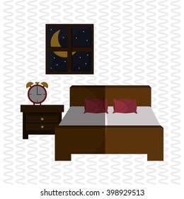 Resting and sleep design , vector illustration