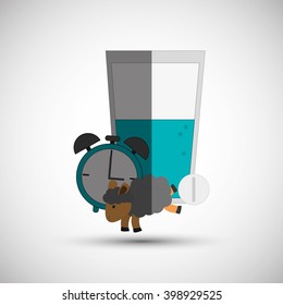 Resting and sleep design , vector illustration